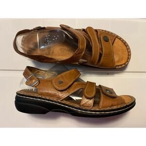 Finn Comfort Germany Gomera Orthopedic Leather Sandals Woman's US 8.5 EU 39